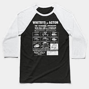 1962 BRITISH CAR DEALER ADVERT Baseball T-Shirt